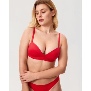 Velvi Women's Wireless Push-Up Bra Padded Comfortable