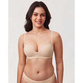 Velvi Women's Wireless Push-Up Bra Padded Comfortable