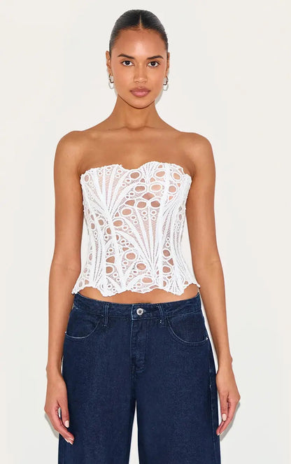 Effini Floral Lace Corset EFFINI