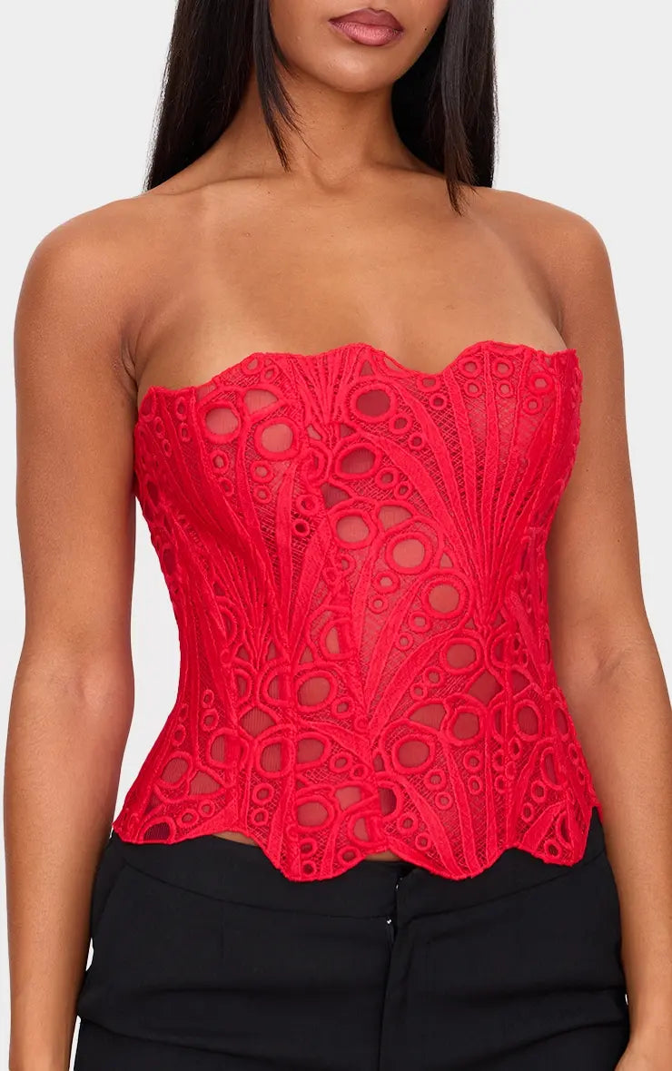 Effini Floral Lace Corset EFFINI