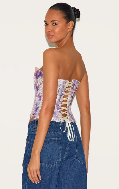 Effini Floral Lace Corset EFFINI