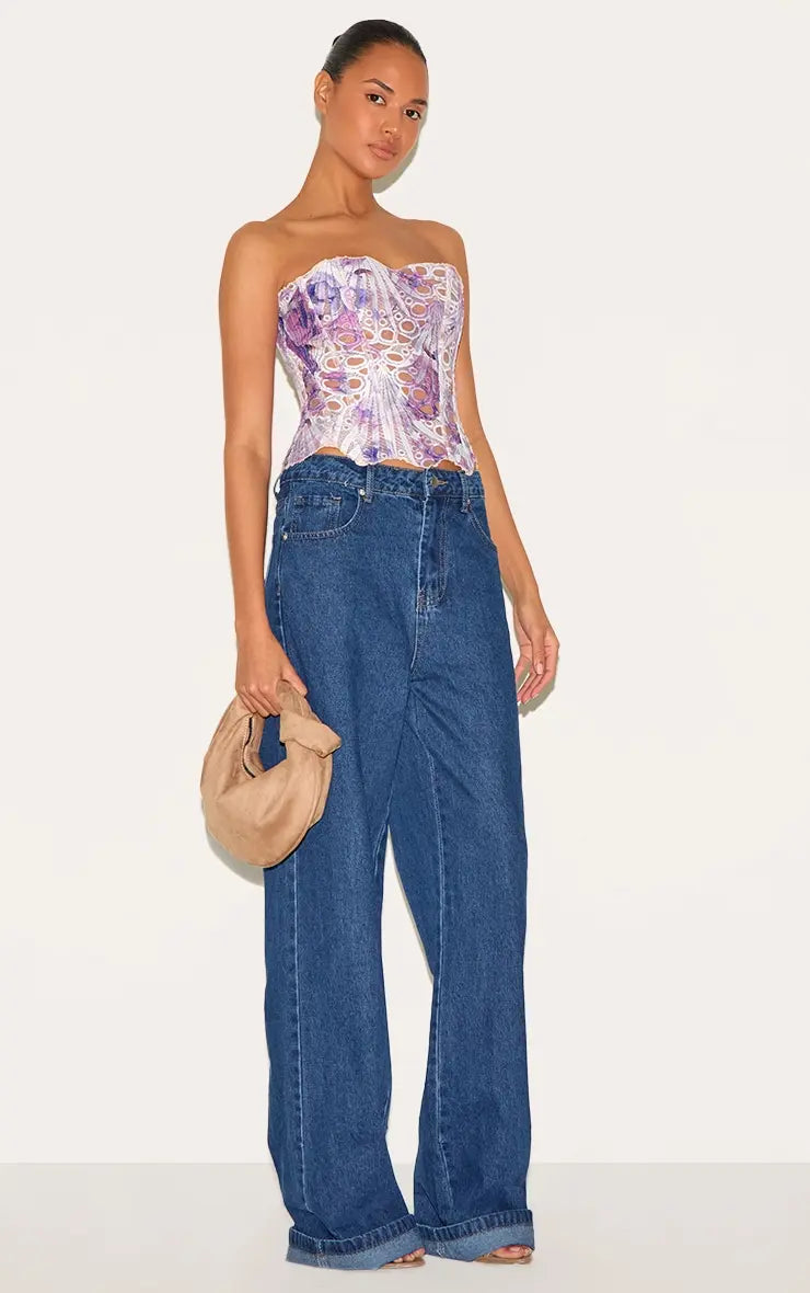 Effini Floral Lace Corset EFFINI